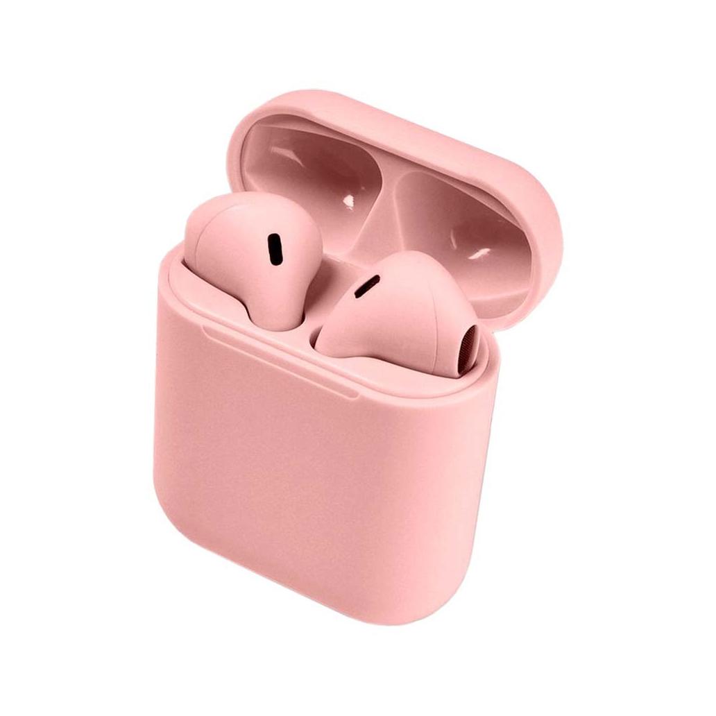 Auriculares Bluetooth In-Ear HBQ I12 TWS Rosa