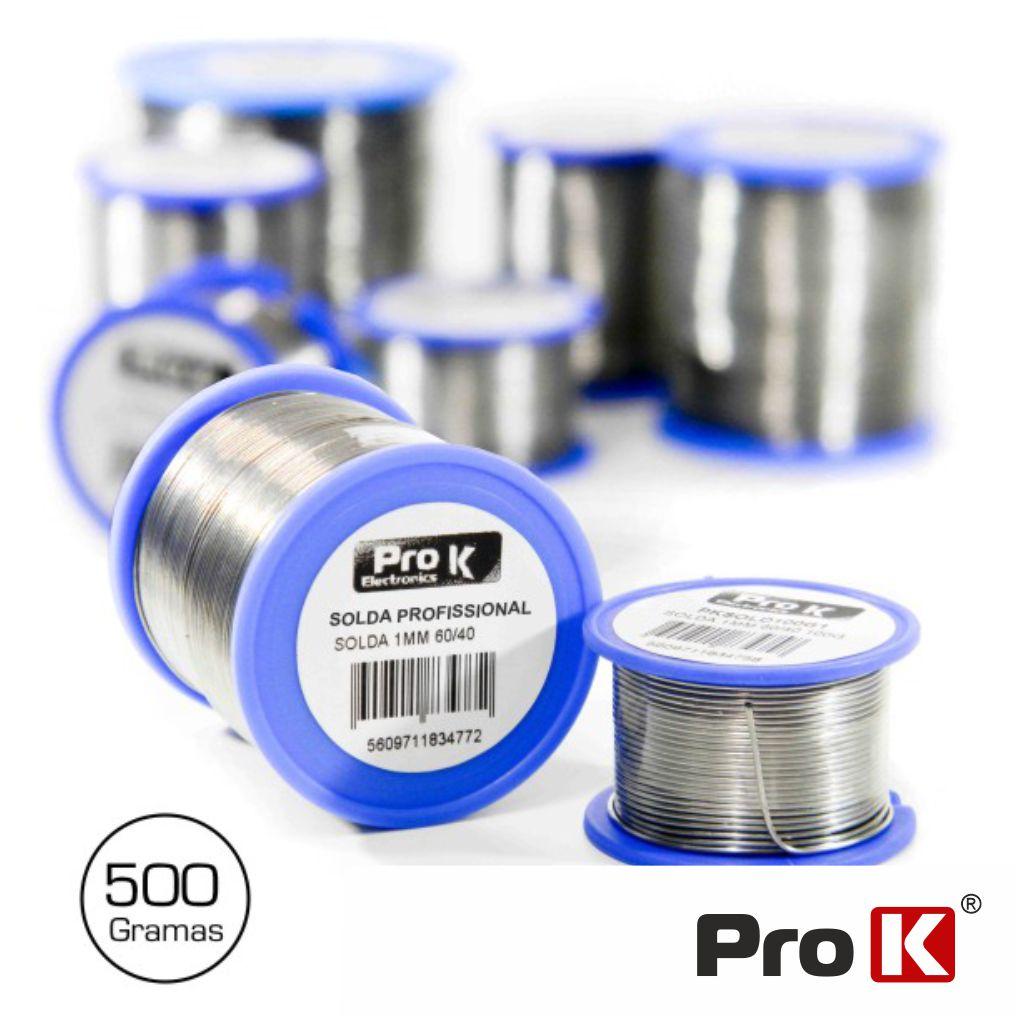 Solda 60/40 1mm 500g Prok