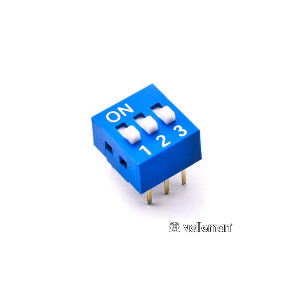 Comutador Dip Switch 3 Circuitos Velleman