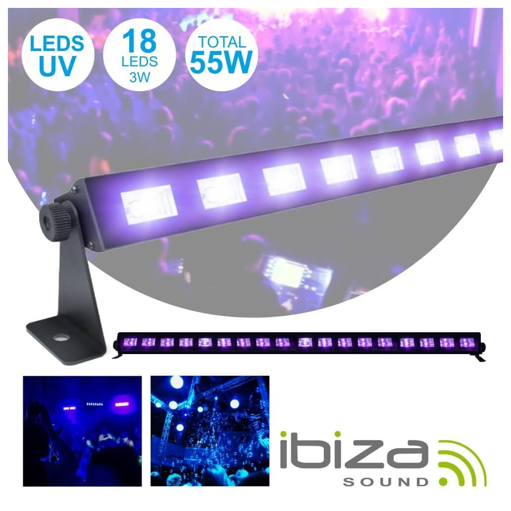 Barra De 18 Leds Uv 3w E Suporte Ibiza