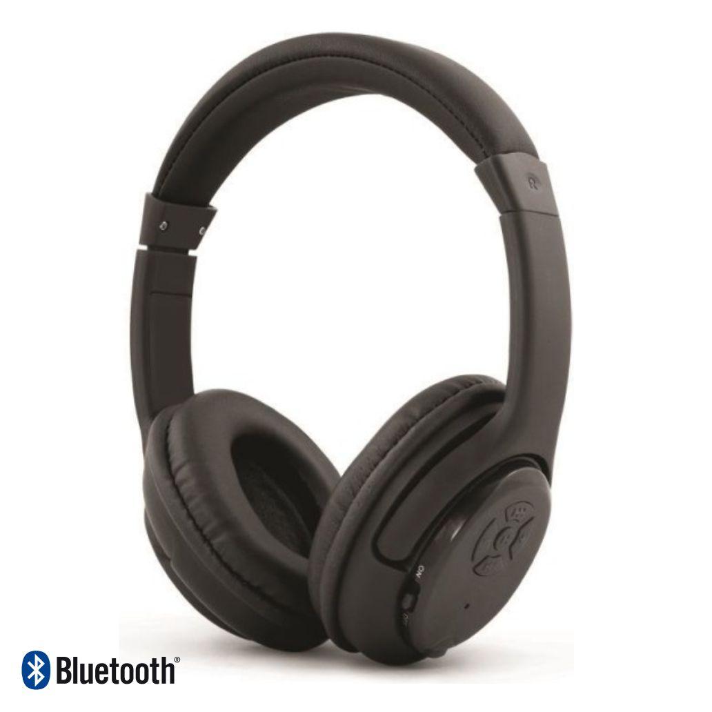 Auscultadores Bluetooth S/ Fios Stereo Pretos