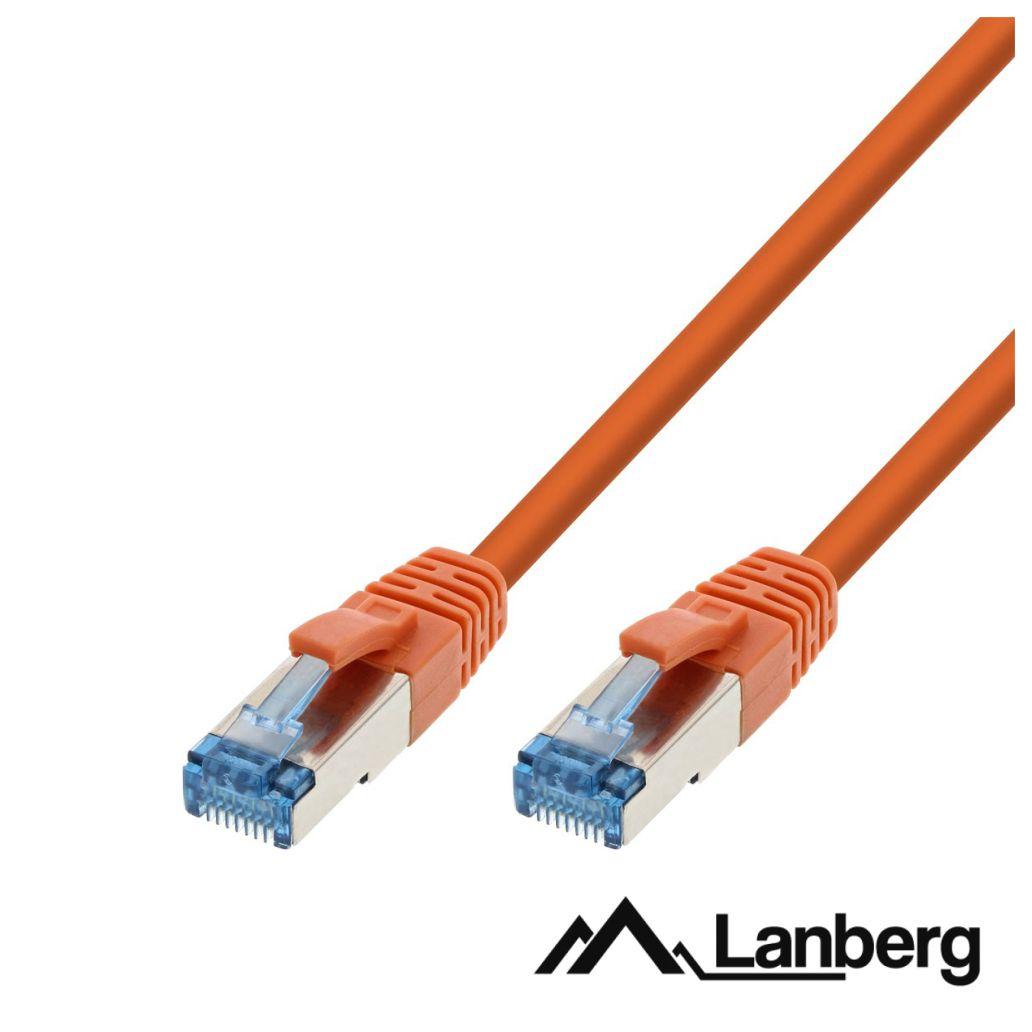 Cabo S/FTP LSZH CAT6A 1.5m Laranja LANBERG