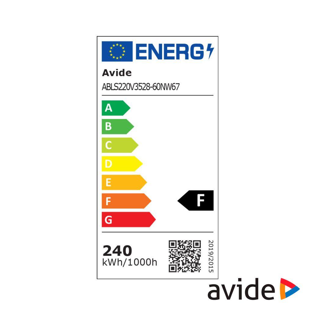 Fita 3000 LEDS 3528 4000K 220V 50m IP67 AVIDE