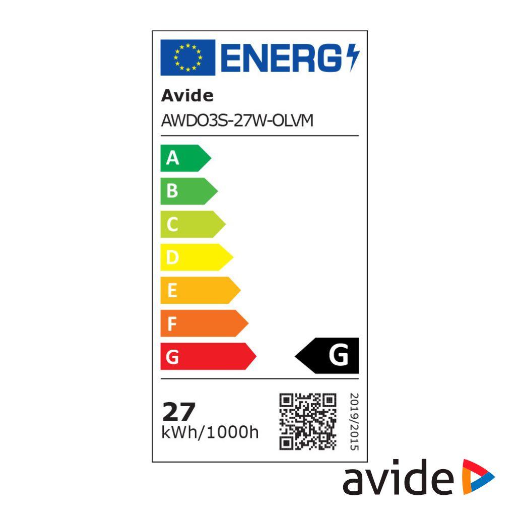 Candeeiro Teto/Parede LED 27W 3000K-4000K-6400K AVIDE