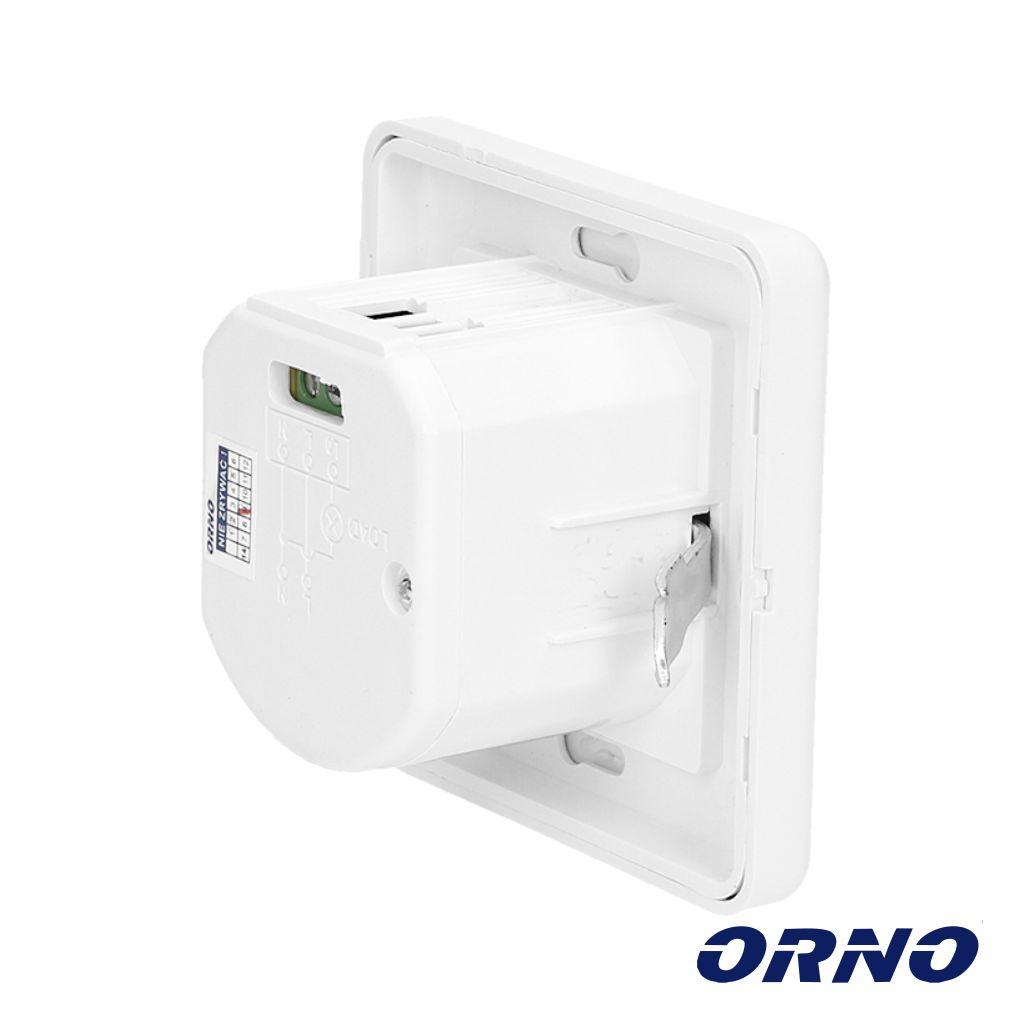 Detetor de Movimentos PIR P/ Encastrar Branco ORNO