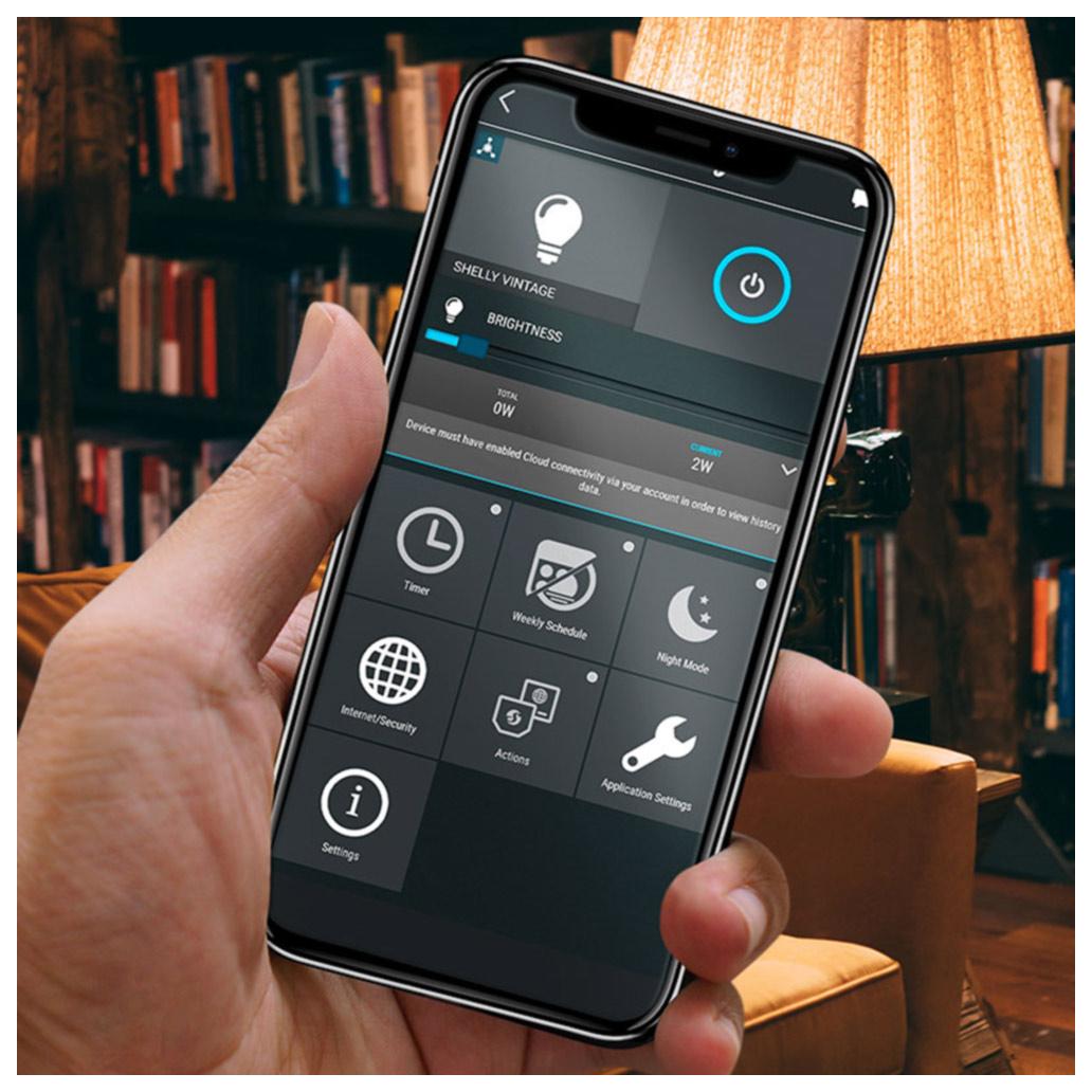 Lâmpada Filamento LED Smart Wifi E27 A60 2700K 7W 750Lm