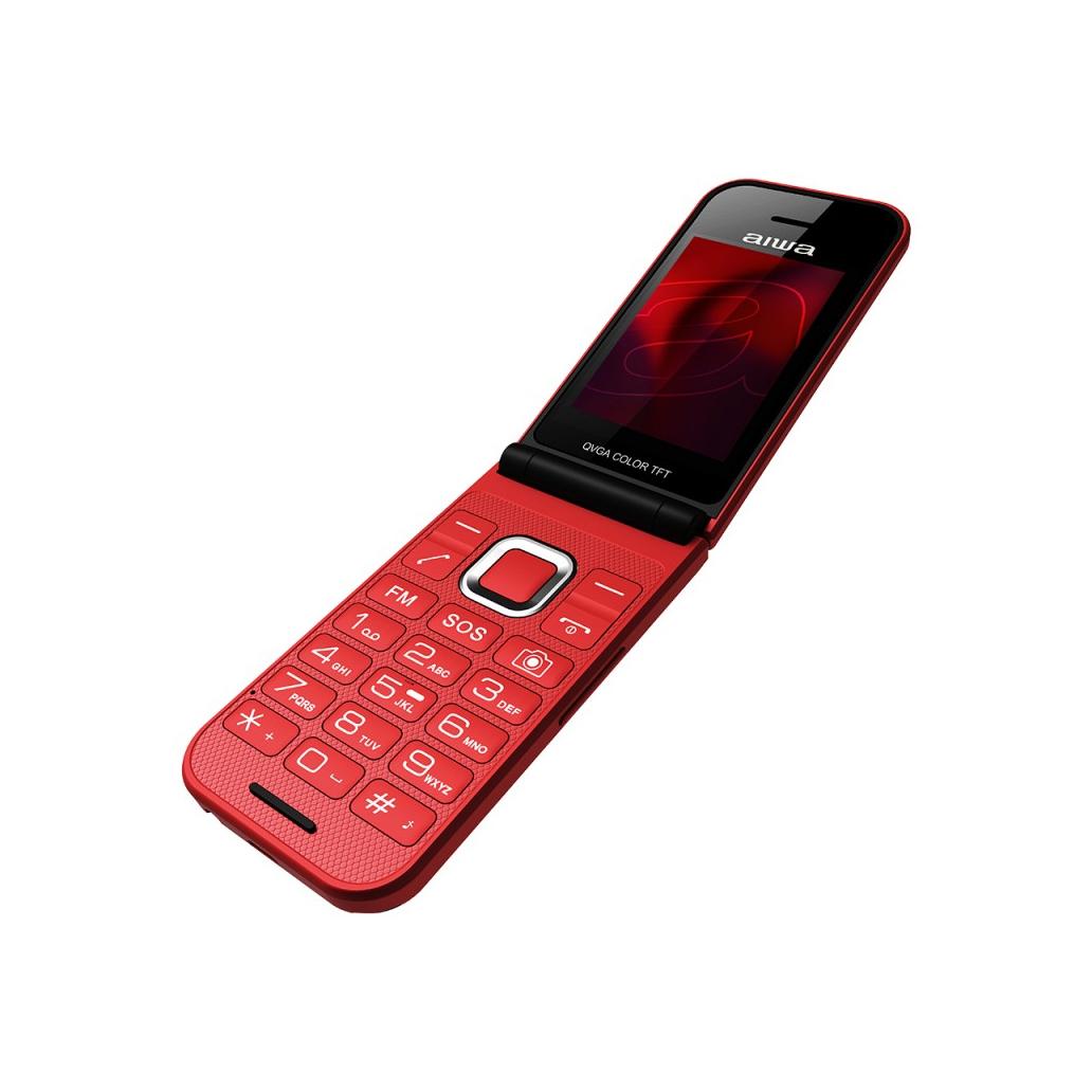 Telemóvel Aiwa Teclas Grandes Flip SOS FP-24RD Vermelho