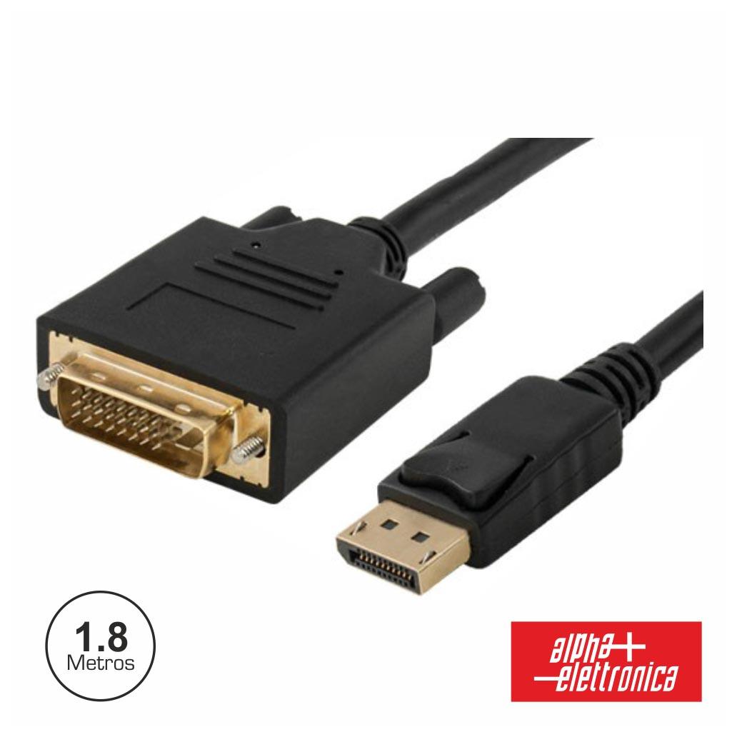 Cabo Displayport Macho / Dvi-D Macho 1.8m