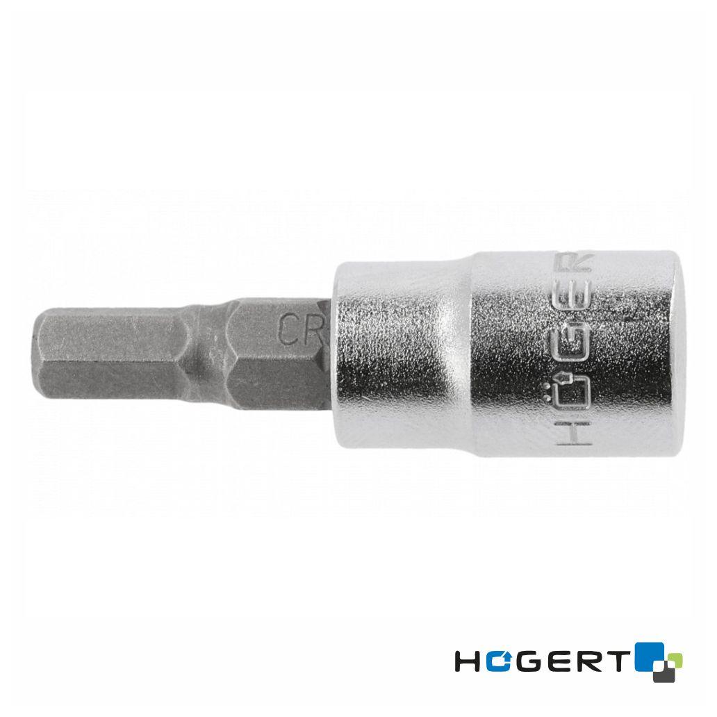 Chave de Caixa C/ Bit Hexagonal 6mm 1/4 HOGERT