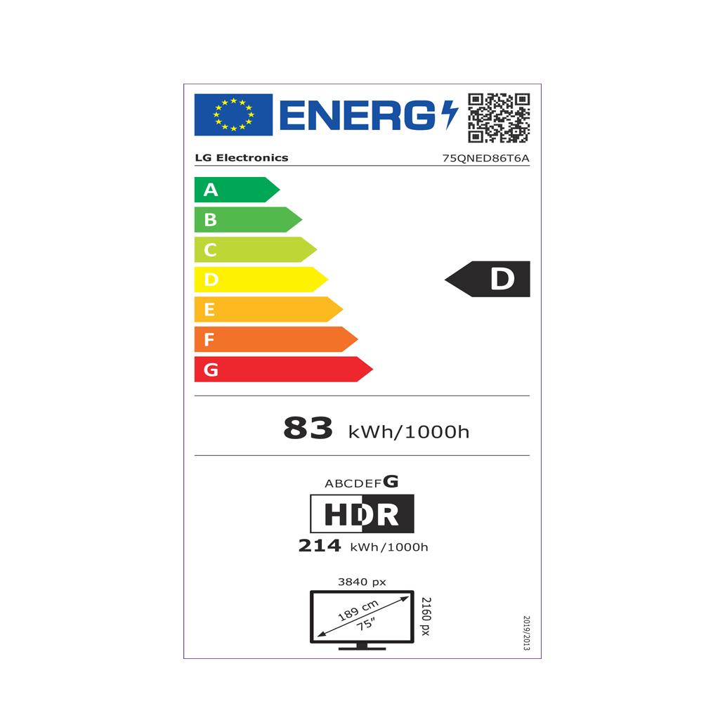 Smart TV LG QNED UHD 4K 75QNED86T6A