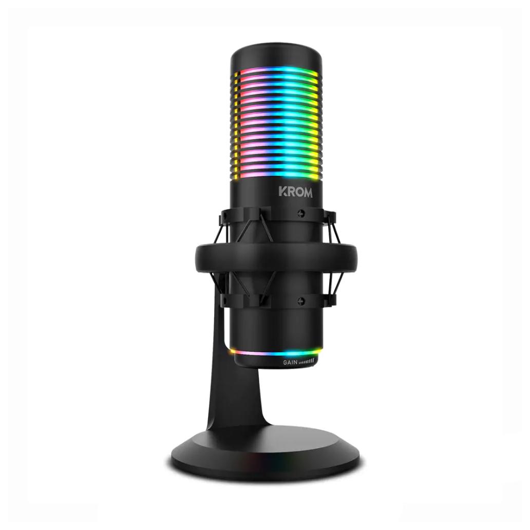Microfone Krom Kaze HQ RGB Streaming Kit