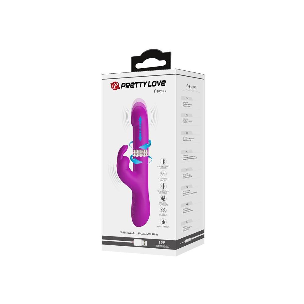 Vibrador reese com bolas internas e impulso usb