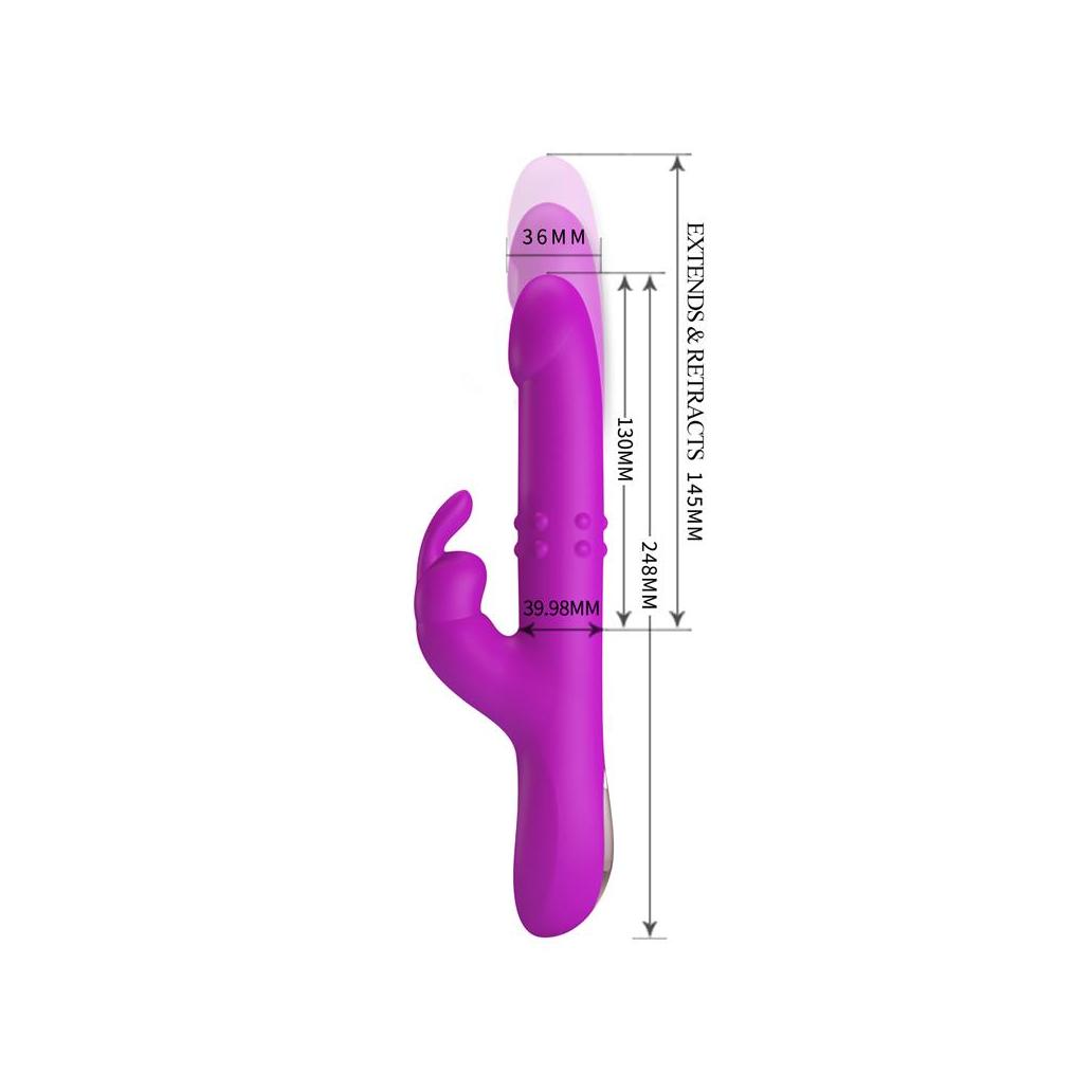 Vibrador reese com bolas internas e impulso usb