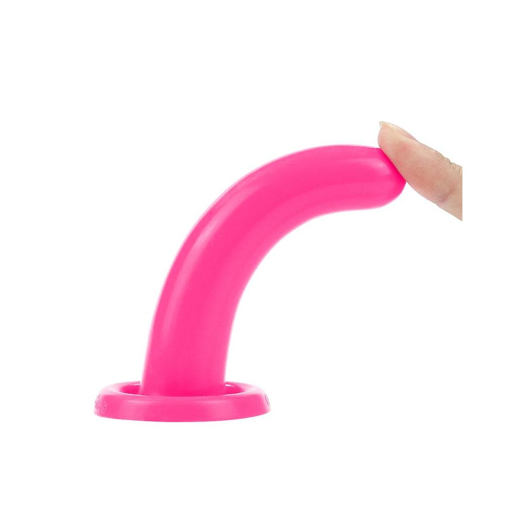 Estimulador holy dong 4.5 silicone líquido cor-de-rosa