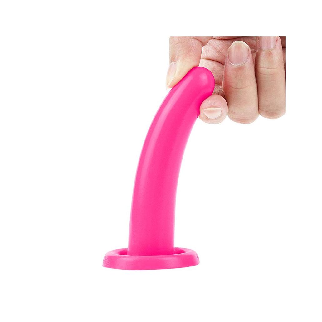 Estimulador holy dong 4.5 silicone líquido cor-de-rosa