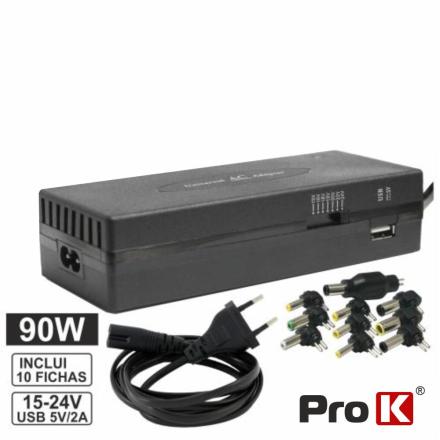 Alimentador Universal 220vac -15 a 24v 5a 90w Com Usb