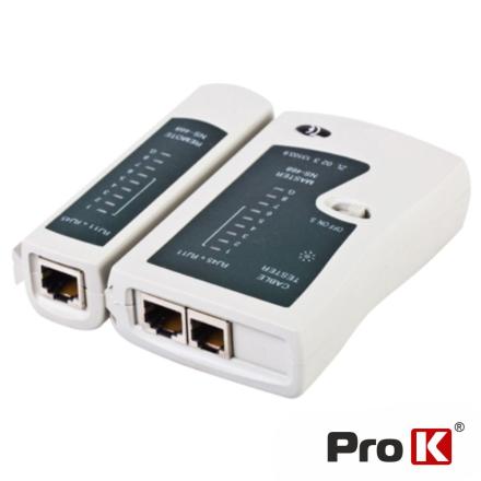 Testador De Cabos Rede Rj11 Rj45 Prok