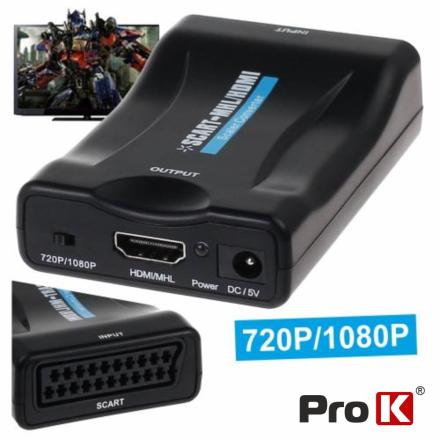 Conversor Scart Para Hdmi Prok