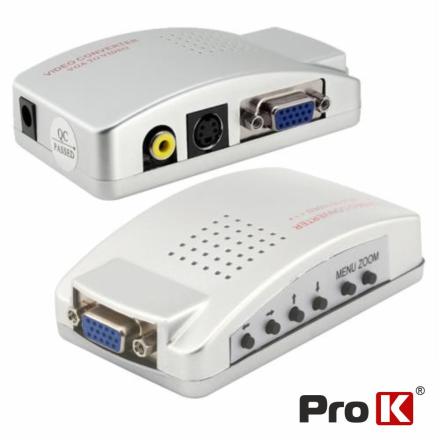 Conversor Vga Para Video Vga+rca+audio Prok