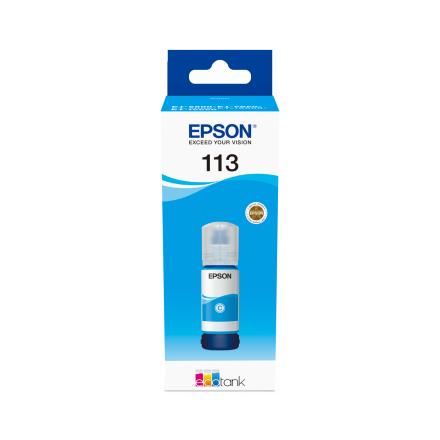 Recarga de tinta EPSON EcoTank 113 Cian
