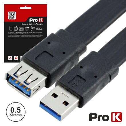 Cabo Usb-A 3.0 Macho / Fêmea 0.5m Prok