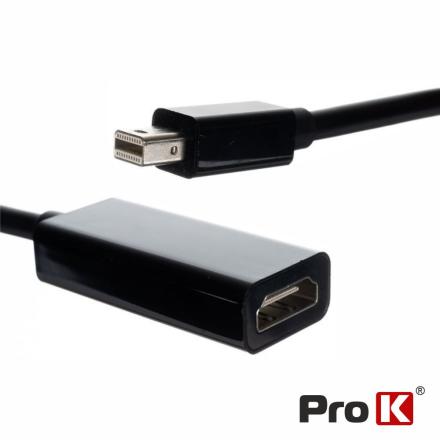 Adaptador Mini Displayport Macho / HDMI Fêmea PROK