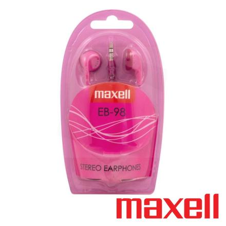 Auriculares C/ Fios Stereo Rosa MAXELL