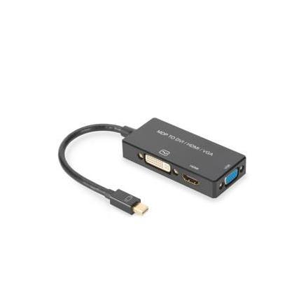 Conversor Digitus Displayport Mdp- Hdmi+dvi+vga M-H/H/H 0,2m