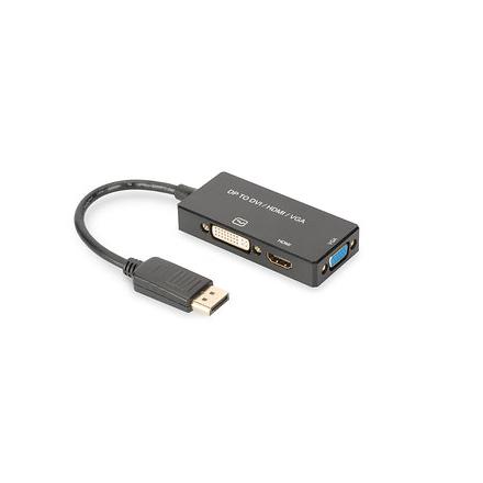 Conversor Digitus Displayport Dp - Hdmi+dvi+vga M-H/H/H 0,2m