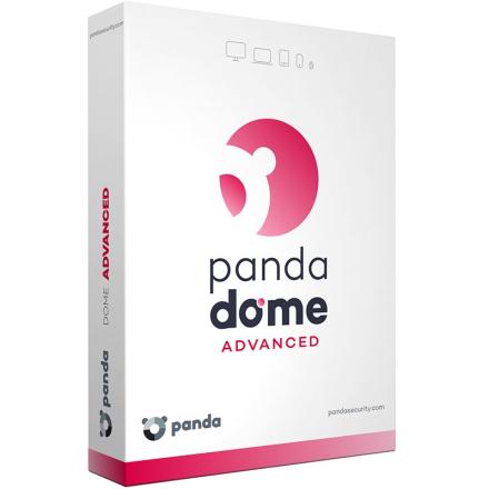 Software antivírus panda dome advanced 5 licenças 1 ano caix