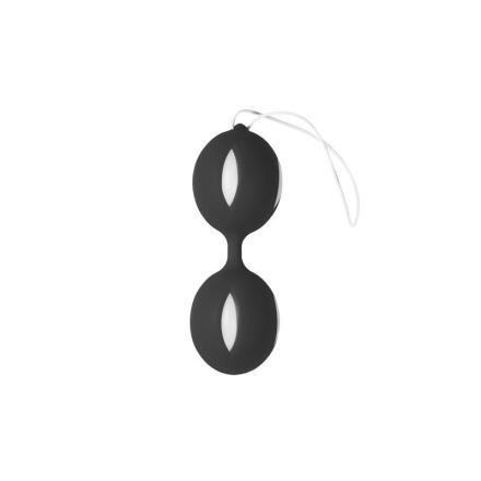 Bolas de kegel wiggle duo preto e branco