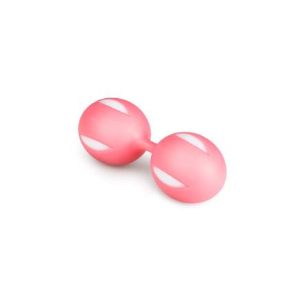 Bolas de kegel wiggle duo rosa e branco