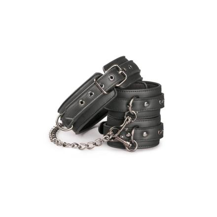 Conjunto de algemas de tornozelo e ligaduras de colarinho pr