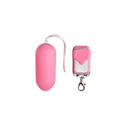 Ovo vibratório com controlo remoto e 10 funções rosa