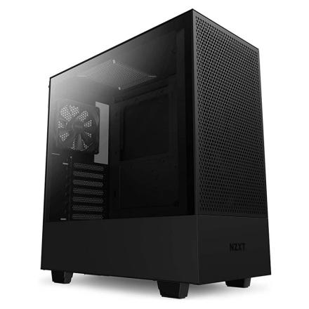Caixa atx semitorre nzxt h5 flow rgb preto vidro temperado c