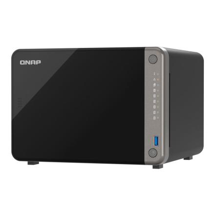 Nas qnap 6-bay c/ ia da npu de 6 tops arm cortex-a76/a55 8c