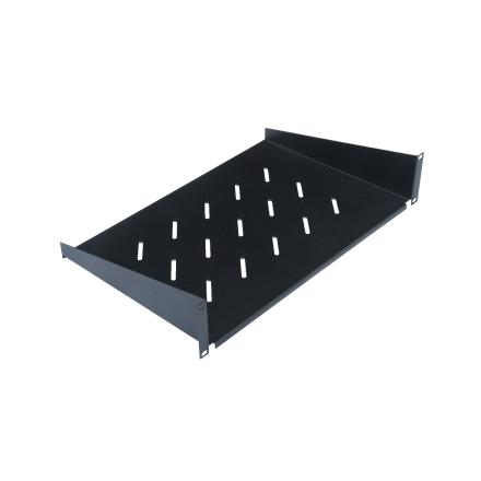 Wp rack fixed shelf 2u 350 mm, black ral 9005