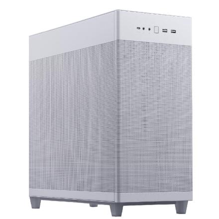 Caixa gaming asus prime ap201 tg micro-atx branco