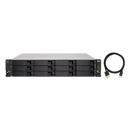 Qnap 12-bay 2u rackmount usb-c 3.1 gen2 10gbps jbod expansio