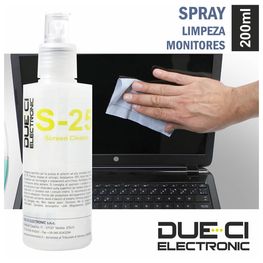 Spray De Limpeza Monitores S-25 200 Ml Due-Ci