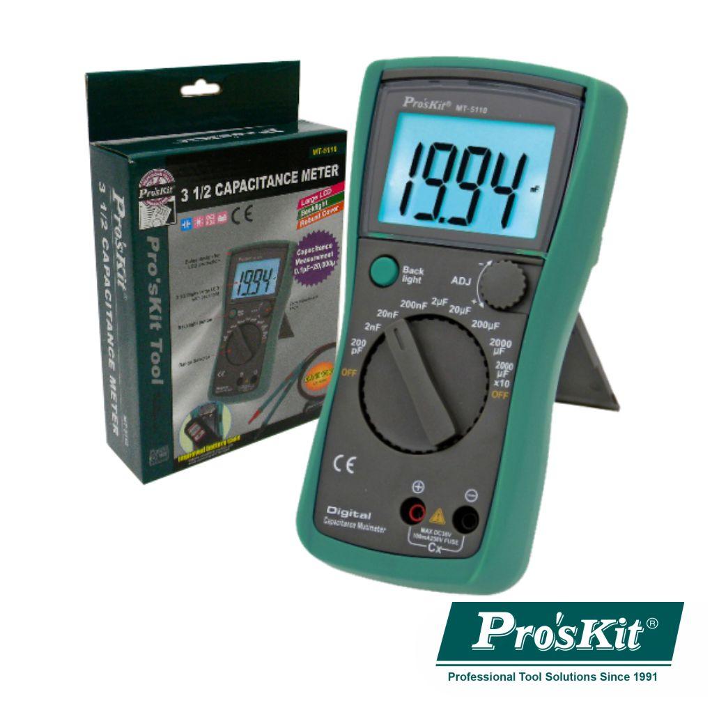 Capacímetro Digital 3 ½ Dígitos Retroiluminado Proskit