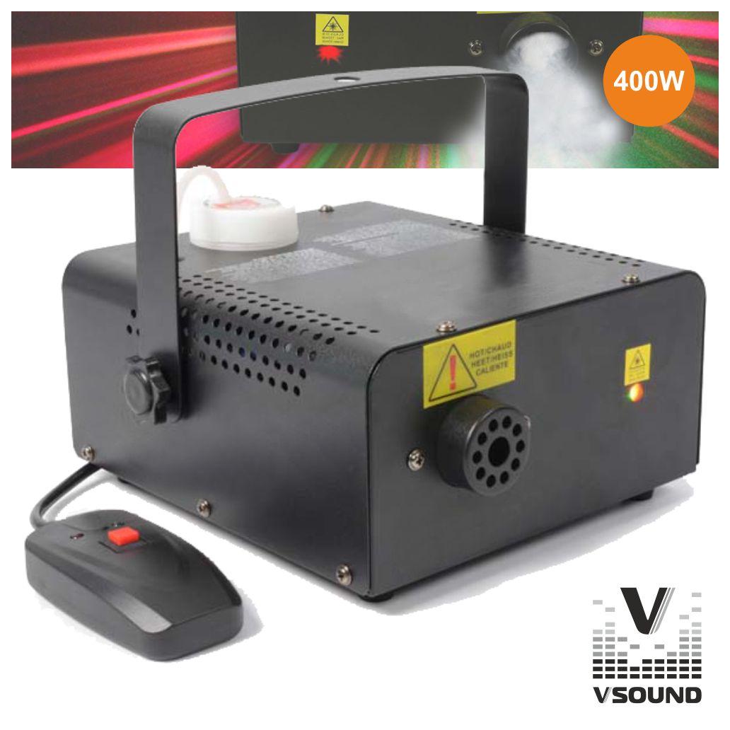 Máquina De Fumos 400w Com Laser R/G Vsound