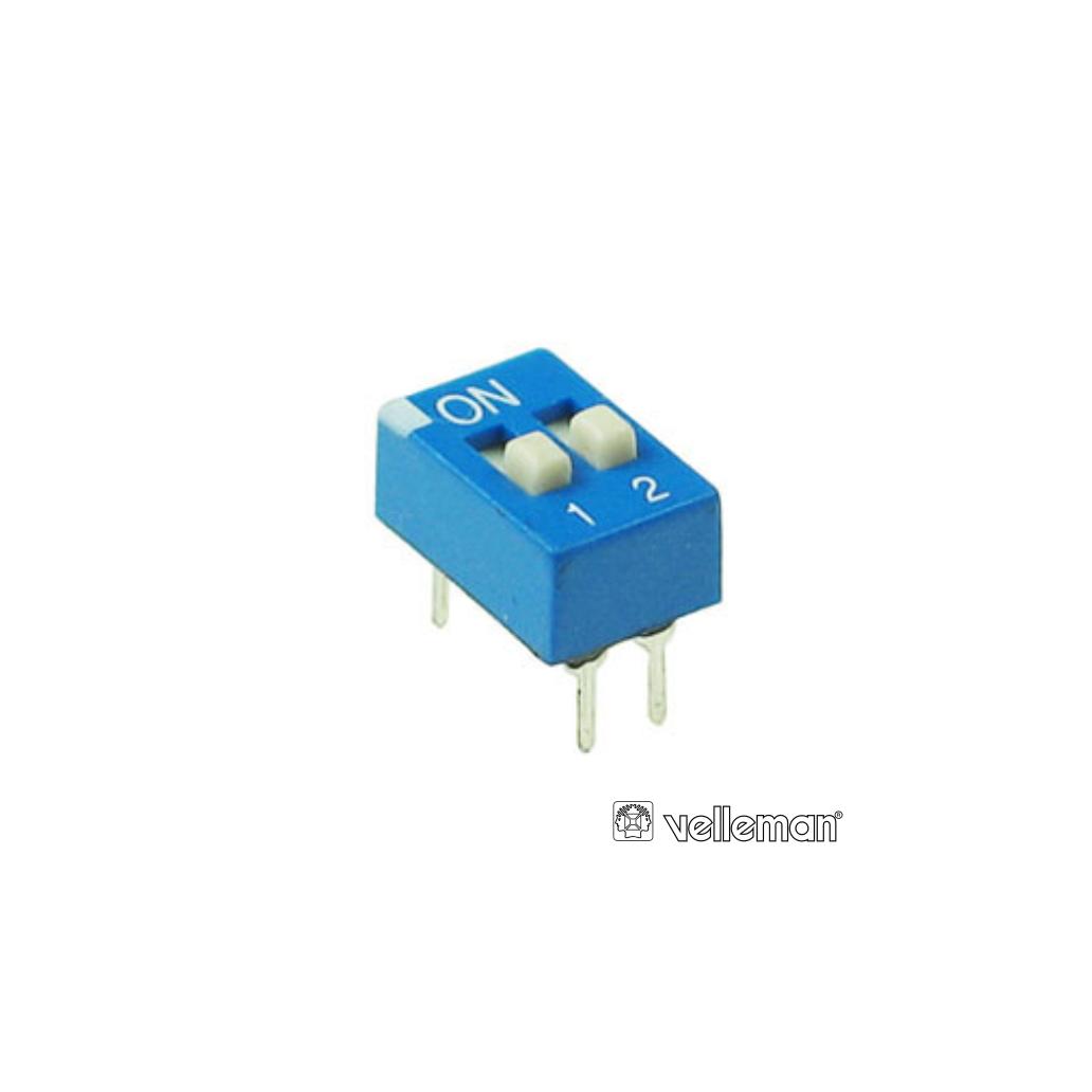 Comutador Dip Switch 2 Circuitos Velleman