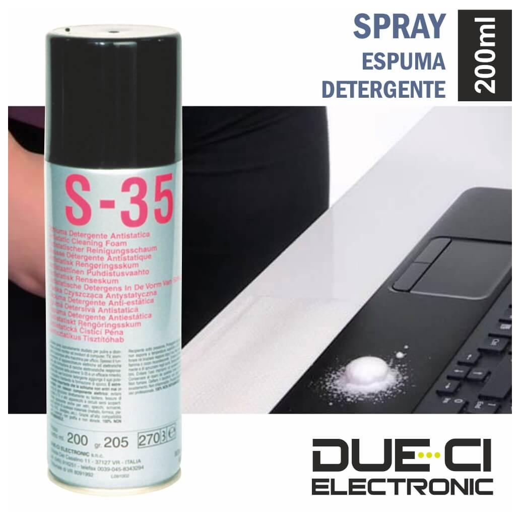 Spray Espuma Detergente S-35 200ml Due-Ci
