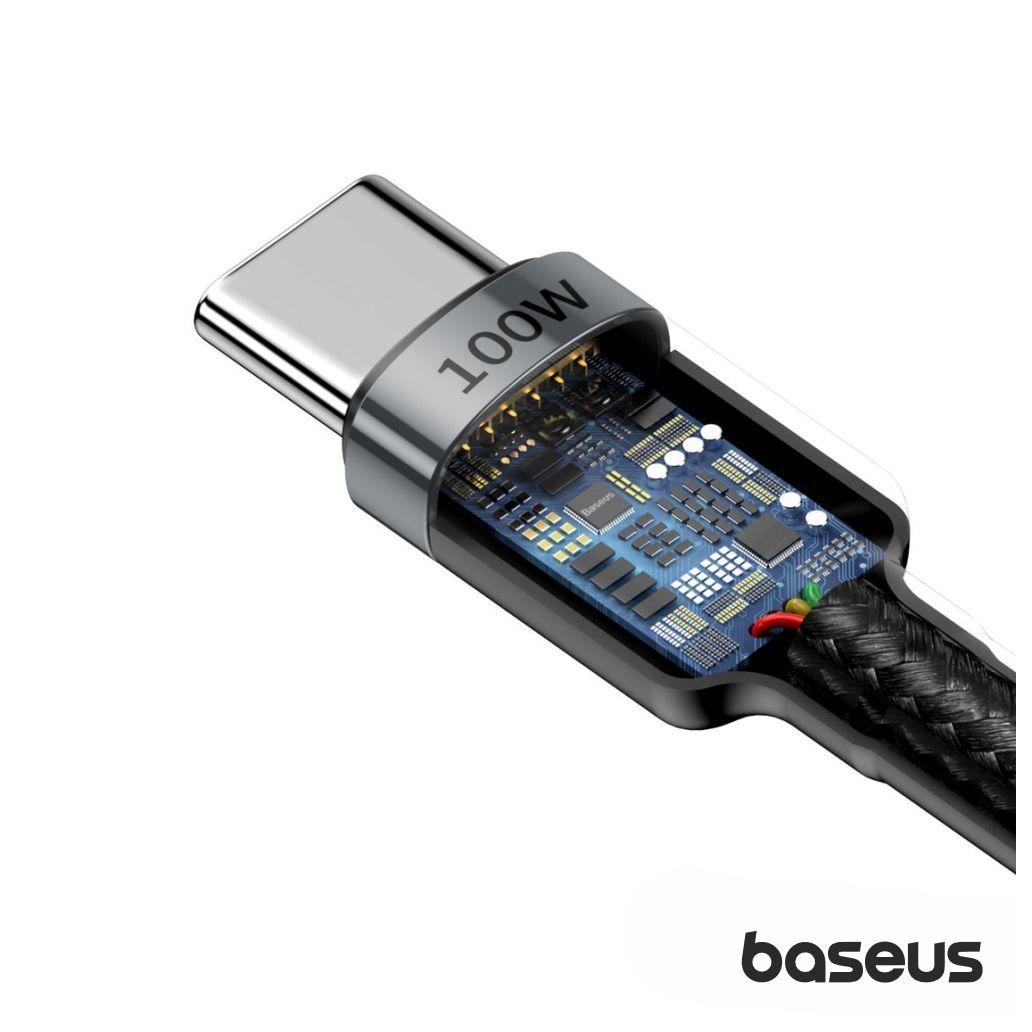 Cabo USB-C 2.0 PD Macho P/ USB-C PD Macho 5A 2m 100W BASEUS