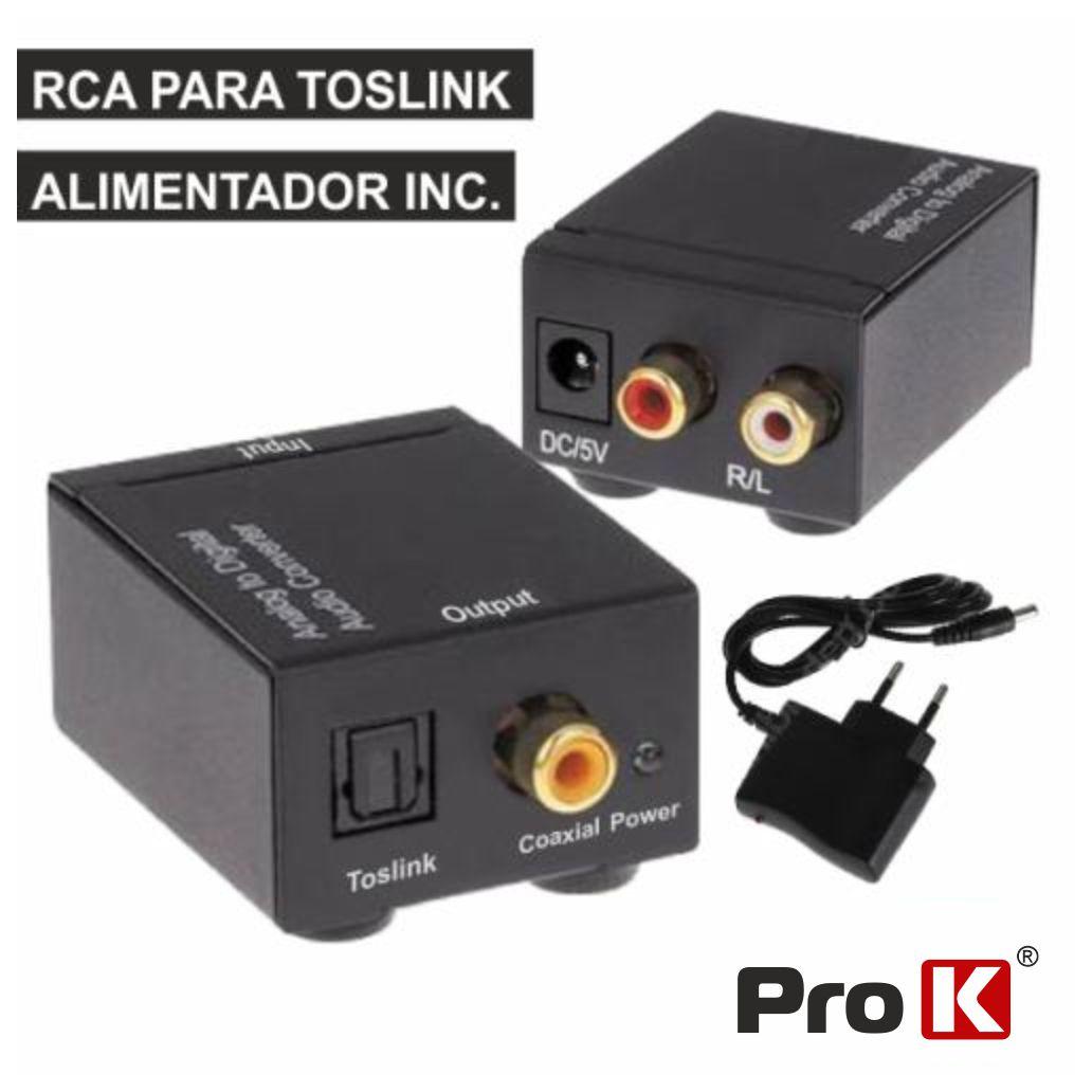 Conversor Audio Rca-Toslink Prok