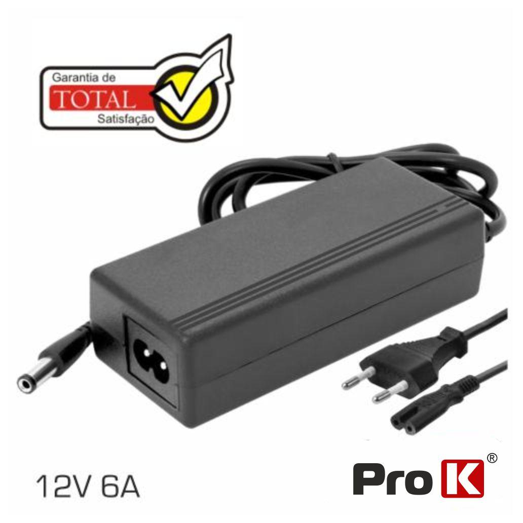 Alimentador 220vac - 12vdc 6a Estabilizado Prok