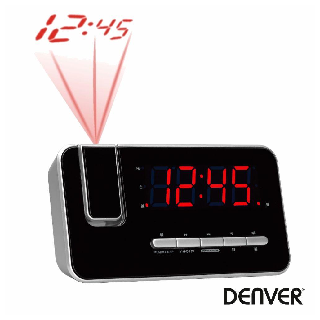 Relógio Despertador C/ Projeção 180º Am/Fm Denver