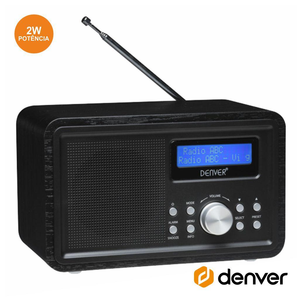 Rádio Am/Fm/Bluetooth/ Mp3/Aux Vintage Denver