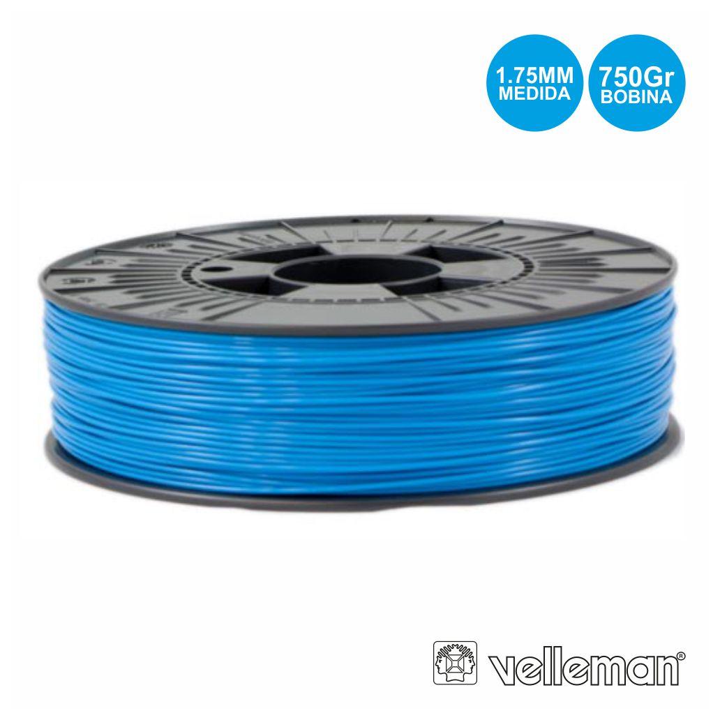 Rolo Filamento Plástico P/Impressão 3d 1.75mm 750g Azul Clar